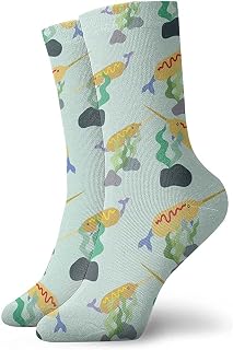 874 Running Socks, Narwhal Corn Dog Food Trainer Socks Soft Men’S Socks Warmer Work Socks For Trekking Women Gifts 40cm