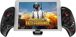 IPEGA Controlador de jogos móvel PG-9023S, gamepad sem fio 4.0 PUBG Trigger controle telescópico para celular Joy Stick para iPhone compatível com iOS de 5 a 10 polegadas (iOS 11-13.3)/Android Phone PC Tablet TV Box