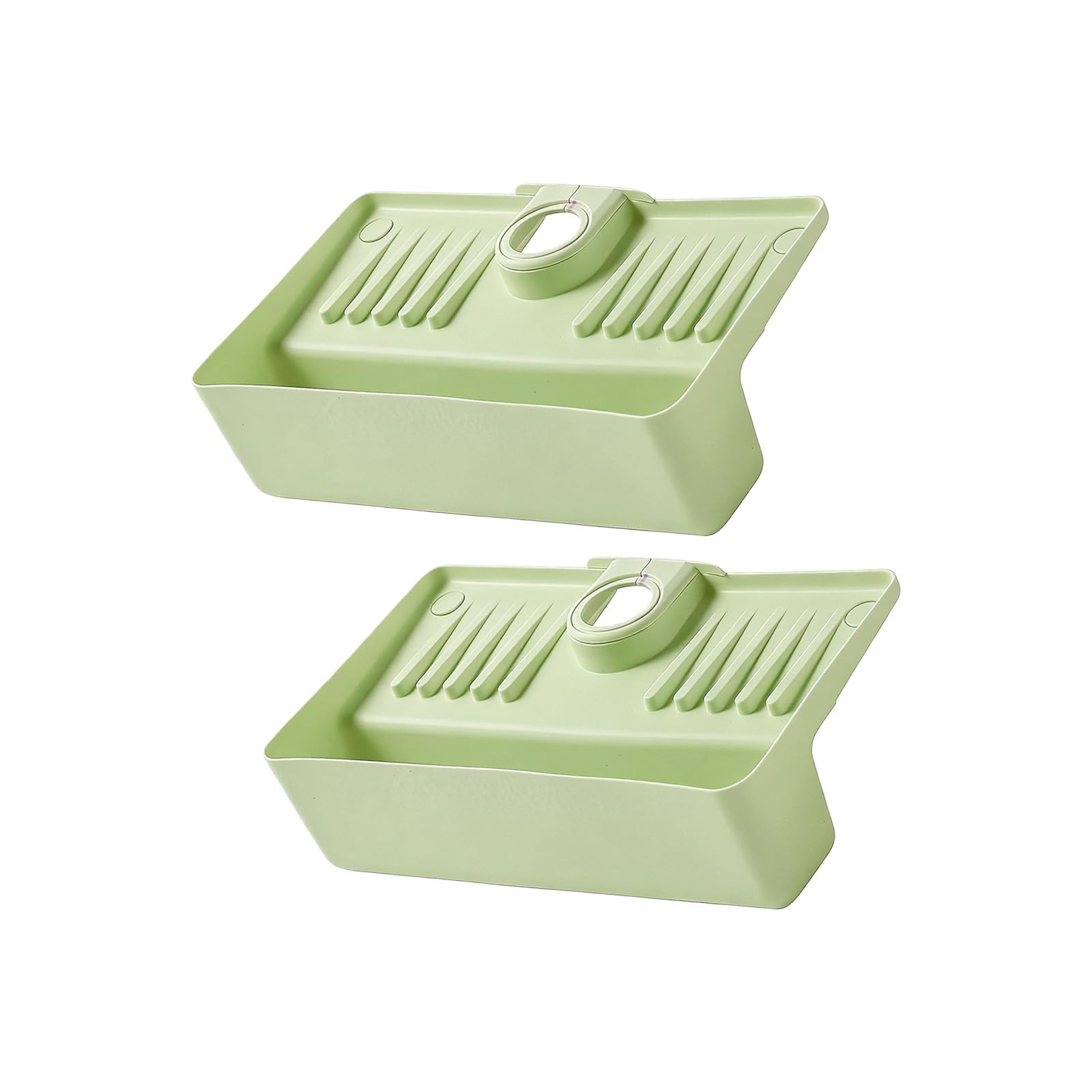 NVOQILIN Space Saving Faucet Mounted Drying Rack Holds Sponge Scrubber Detergent Kitchen Sink Organizers Practical Accessories Kitchen Organizers