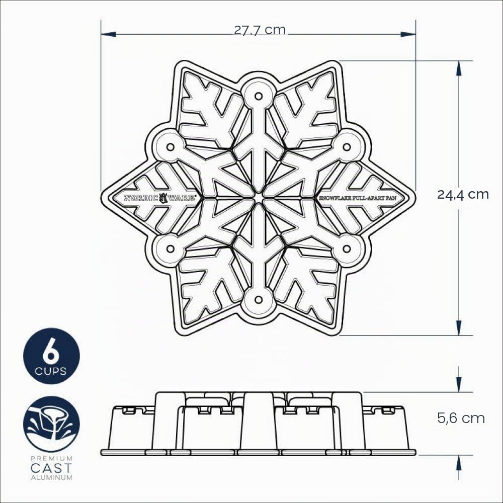 Nordic Ware Backform " Schneeflocke "