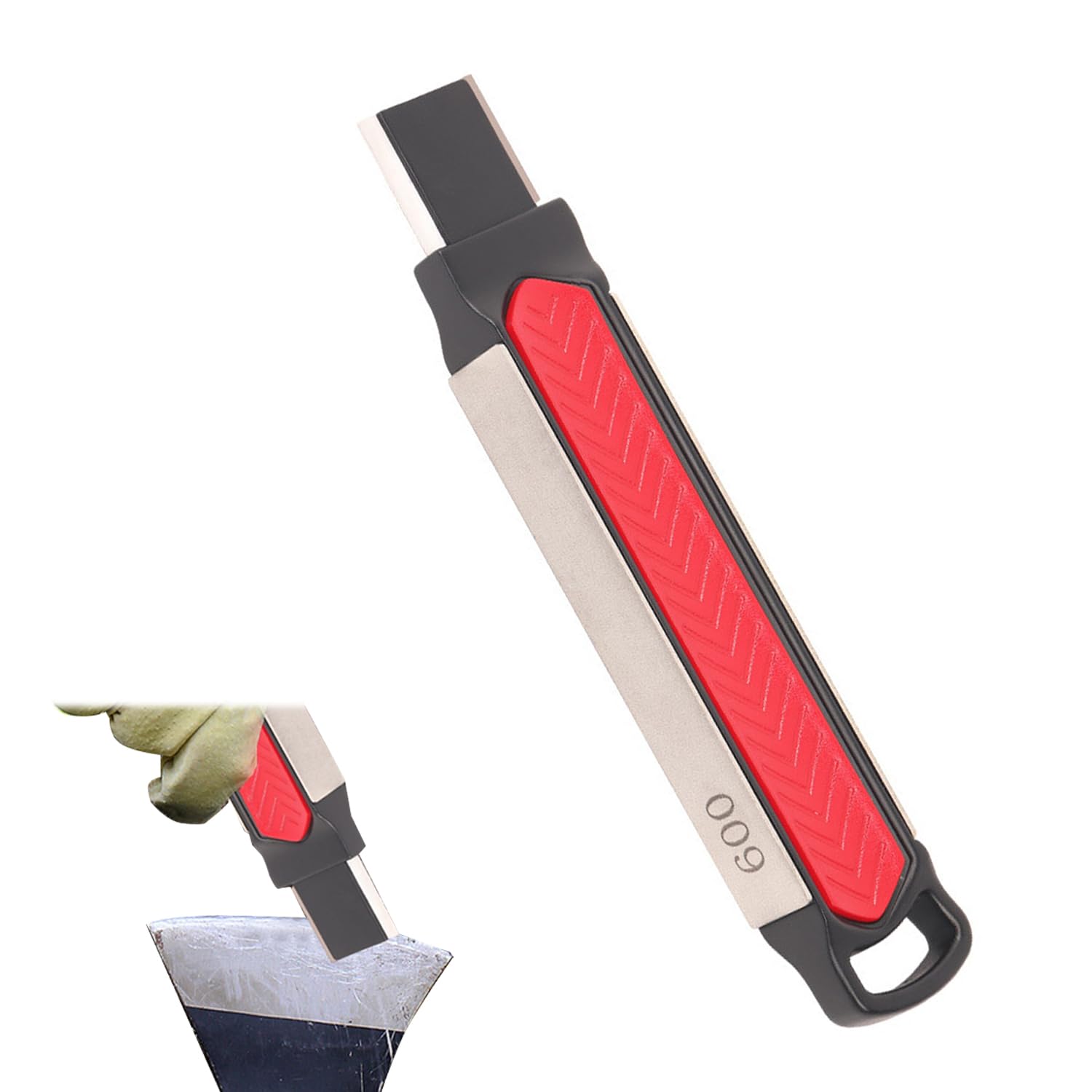 Affilatrice per attrezzi da giardino Multifunctional sharpener Affiliatore da 4 in 1 Adatto per utensili da cucina, lame di rasaerba, asce e altri coltelli