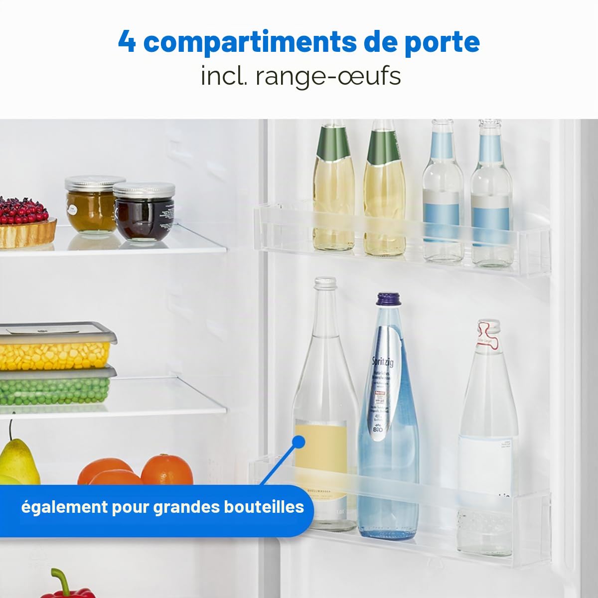 Réfrigérateur 242L Inox Bomann VS7363-Inox