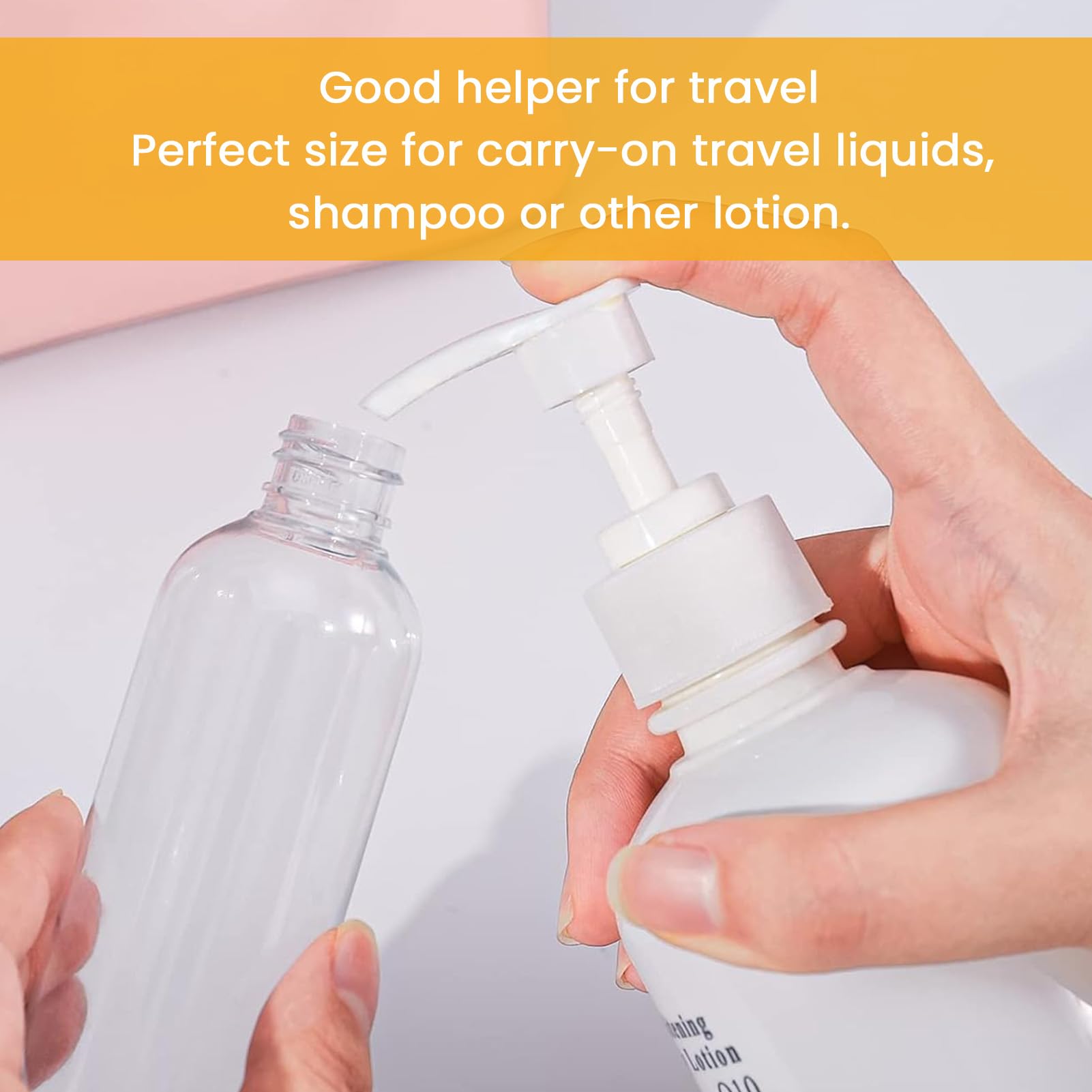 10 Bottiglie Da Viaggio 100ml - Contenitori Per Shampoo, Balsamo, Lozioni - Trasparenti E Antiperdita - Foto 7