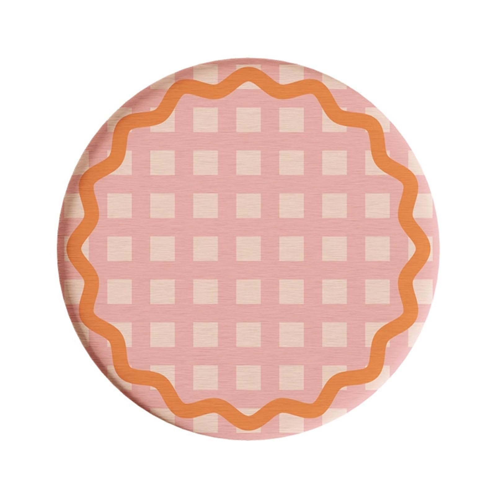 Coaster 1pc Round Heat Resistant Mat Drink Cup Coasters Non Slip Thicken Table Placemat(Color4)