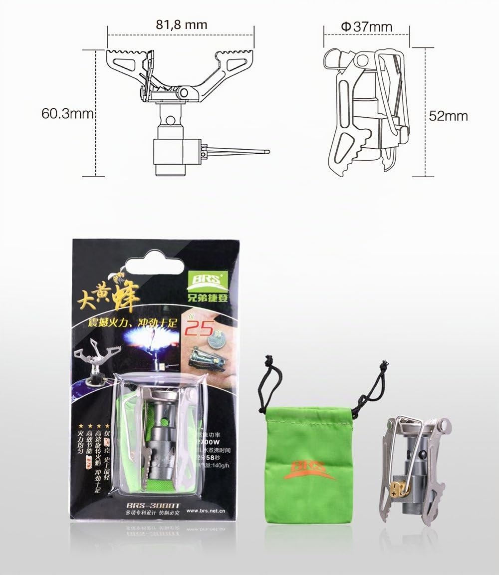 BRS-3000T Ultralight Mini-Pfanne für Camping, 25 g, für BBQ Picnic Cookout