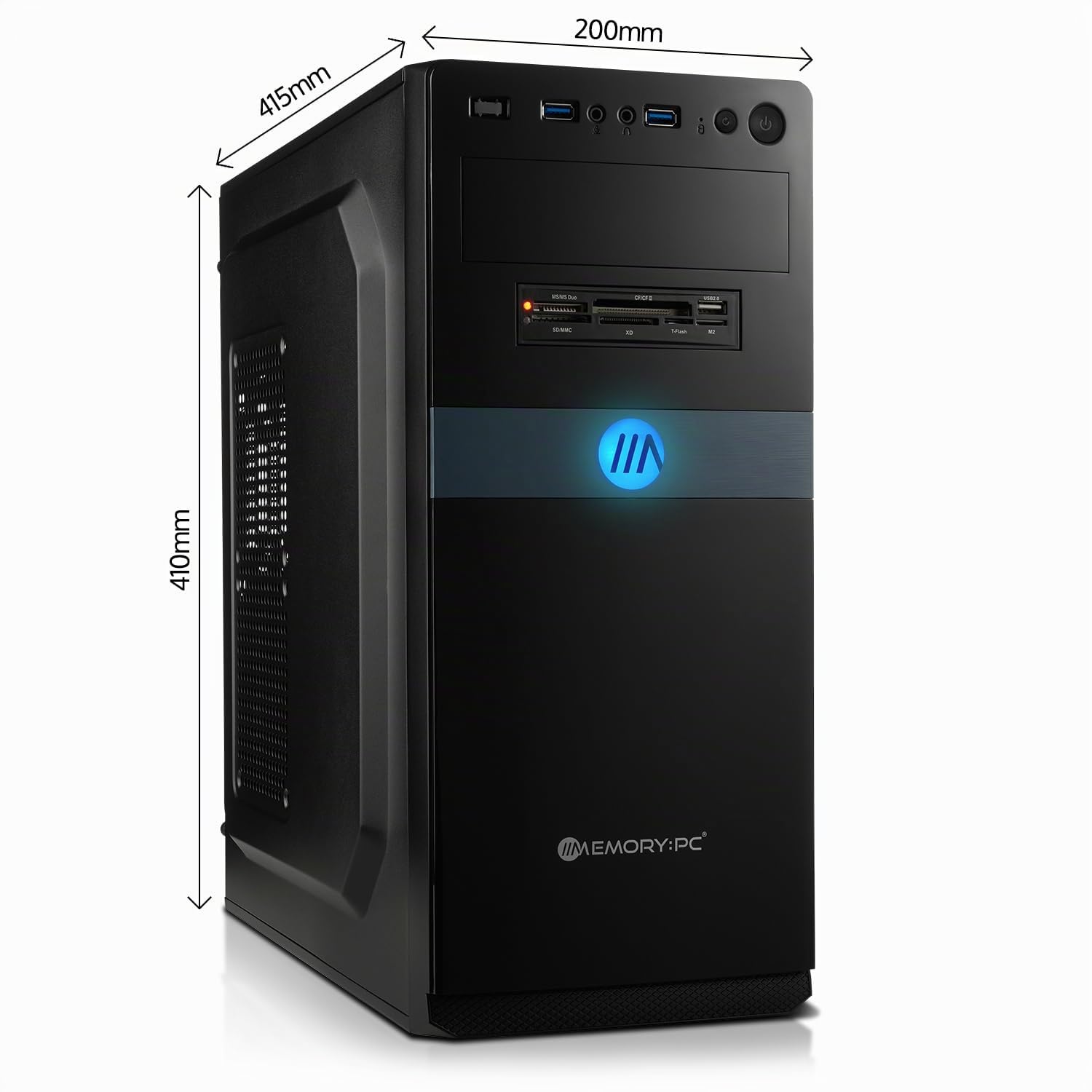 Memory PC Office, Multimedia, Business AMD Ryzen 5 5600G, Radeon Vega 7 6X 4.4GHz Turbo, 16GB DDR4, 256GB SSD, 6X USB, Windows 11 Pro 64bit, WLAN