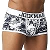 JOCKMAIL sous-vêtements pour Hommes en Coton Pur à imprimé Feuille en Relief U, Taille Basse, Culotte carrée, sous-vêtements à Angles Plats (XL, 430 Bleu Foncé) #5