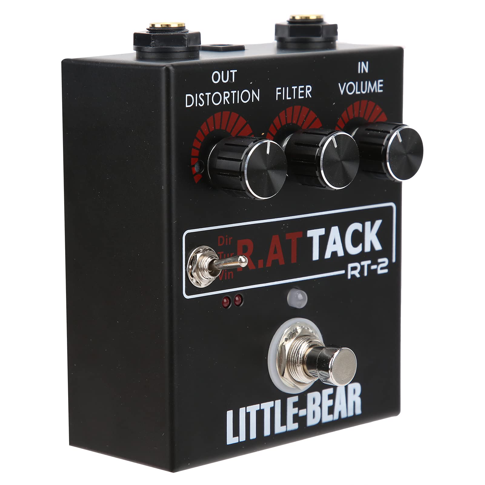 Pedal de Efecto de Distorsión RAT para Guitarra Eléctrica - 3 Modos de Tono - Chip LM308N - Módulo de Efectos de Guitarra Portátil