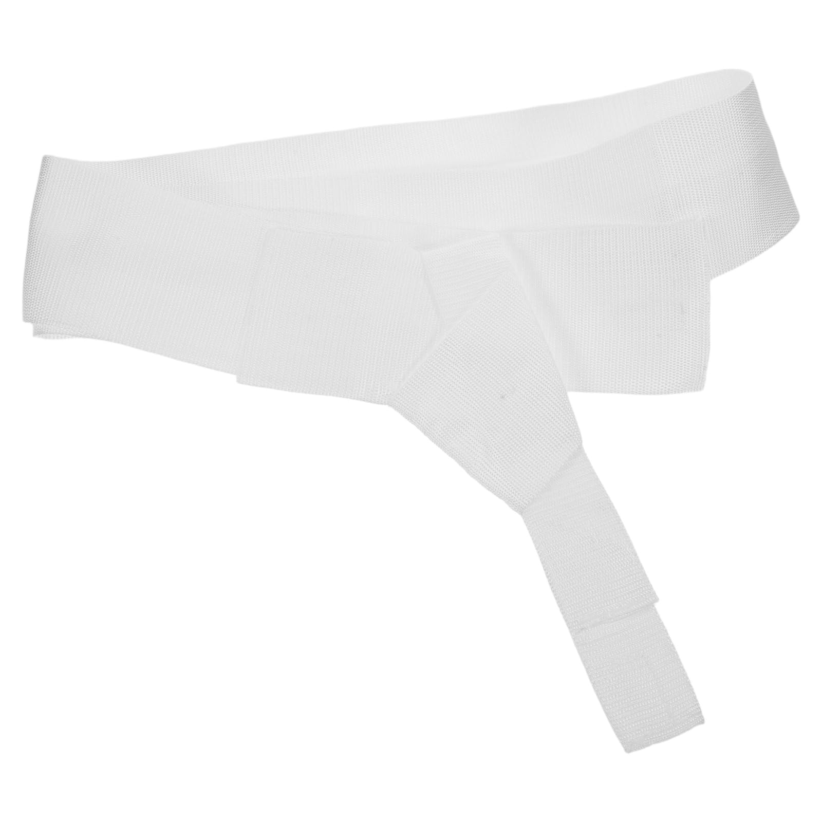 Ceinture Kimono Japonaise Blanche pour Homme Costume Cosplay Traditionnelle Large