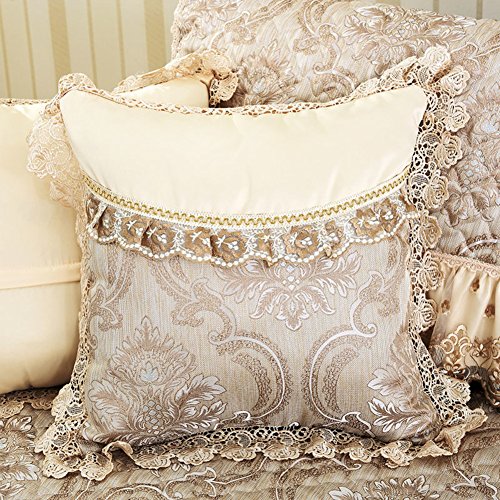 Taie d'oreiller lin fleur tissu européen câlin rectangulaire 40x60 cm