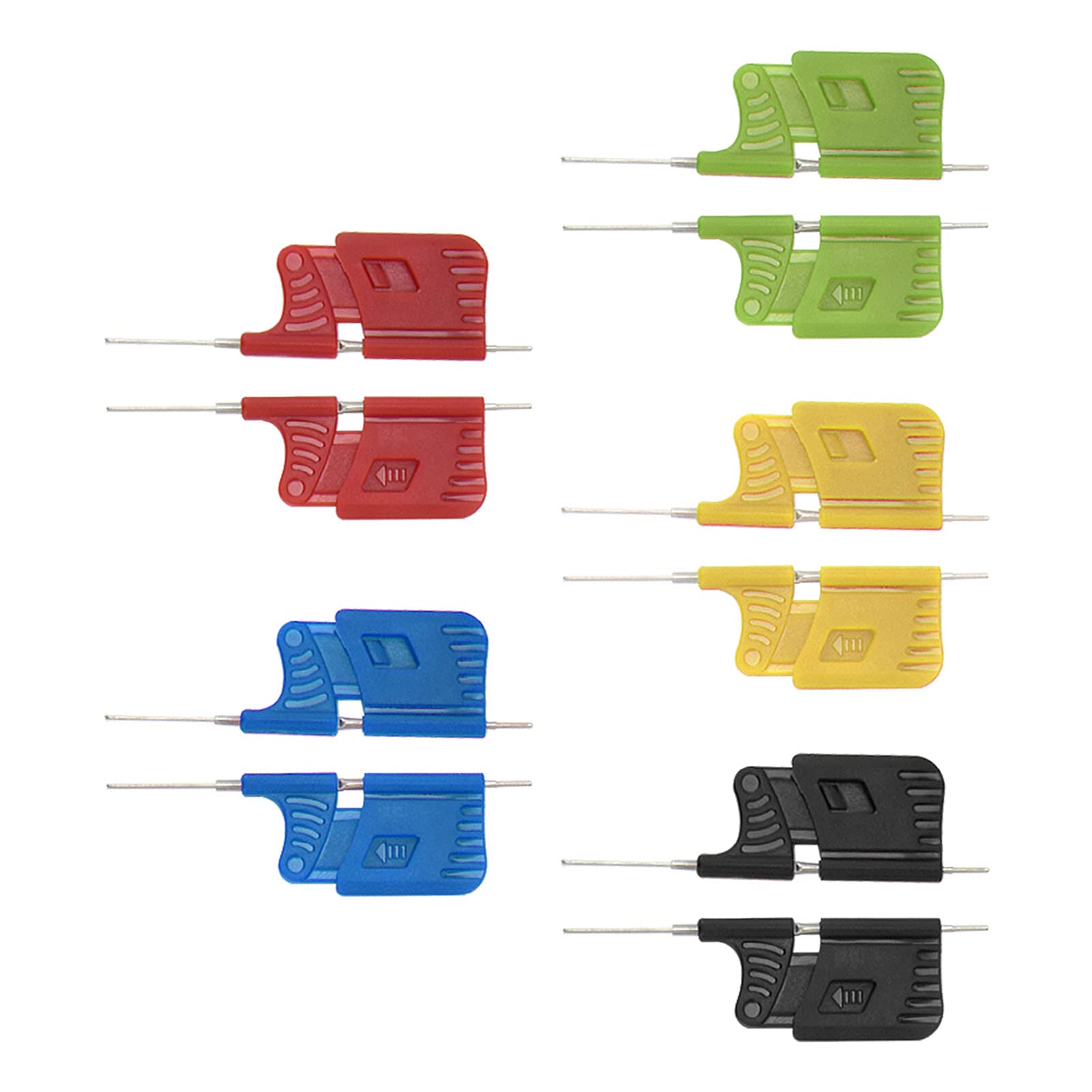 Respicefinem Clamps 8×6×3 10Pcs Clip Ultra Small Chip Foot Clamp with Rubber Electronic Component Sdk08