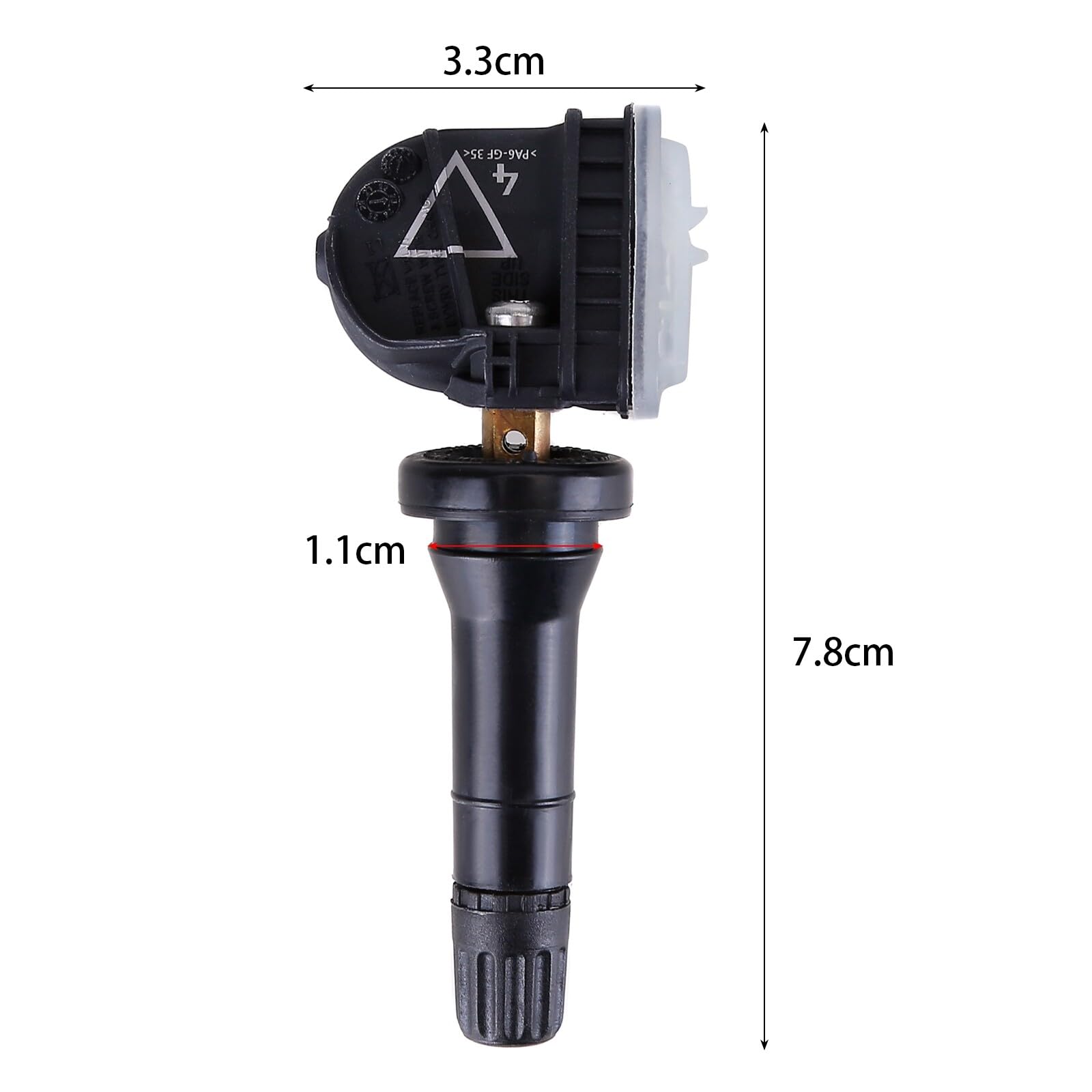 BYNYXI 4PCS RDKS TPMS Capteur de Pression des pneus 2036804 pour Ford S-Max Edge Fiesta Mondeo Mustang 2318453 5291383 Système de contrôle de la Pression des pneus Valve métallique Capteur TPMS