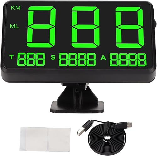 Velocímetro GPS de 4.5 pulgadas, pantalla frontal para coche, indicador GPS HUD con alarma de velocidad, alarma de fatiga y proyecto de parabrisas