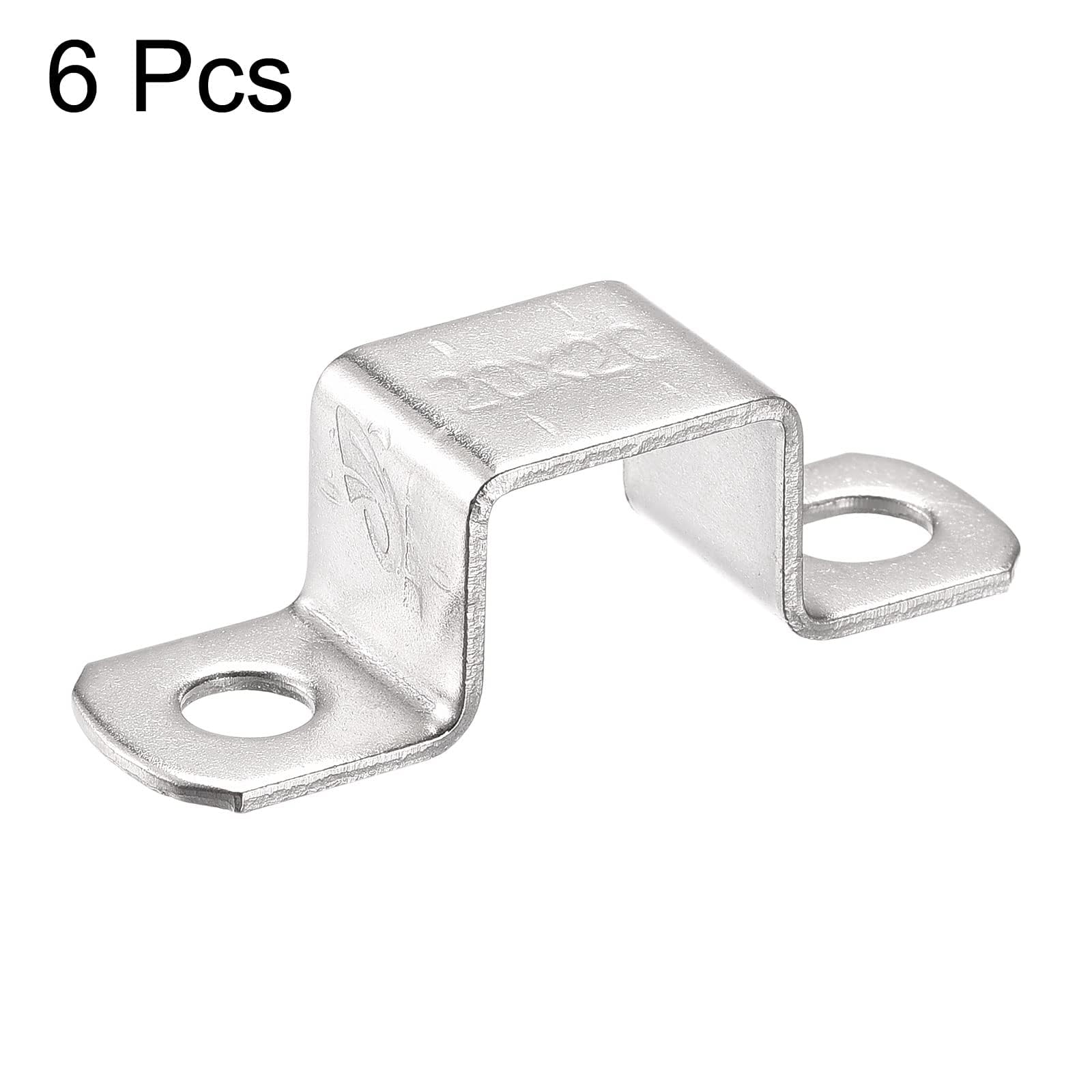TA-VIGOR 6Pcs U Shaped Connector Bracket, 20mm x 20mm Stainless Steel Bracket Stainless Steel Pipe Clamp - Image 3