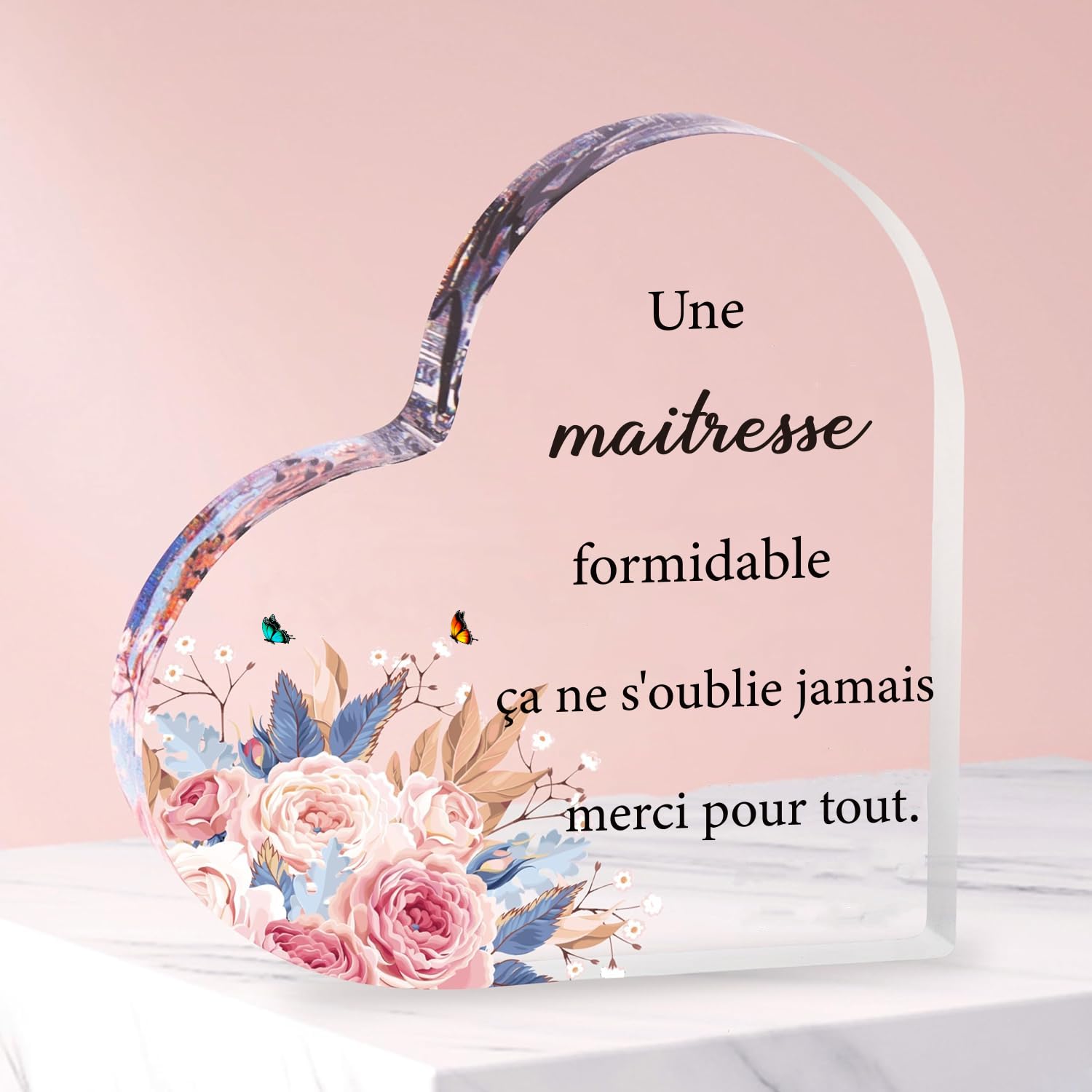 FANAOREN Teacher Gift Heart Shape Acrylic Ornaments Thank You Teacher Gift Teacher Gift Teacher Gift Teacher Gift Teacher Gift Teacher Gift End of Year Teacher Christmas Gift-image-20