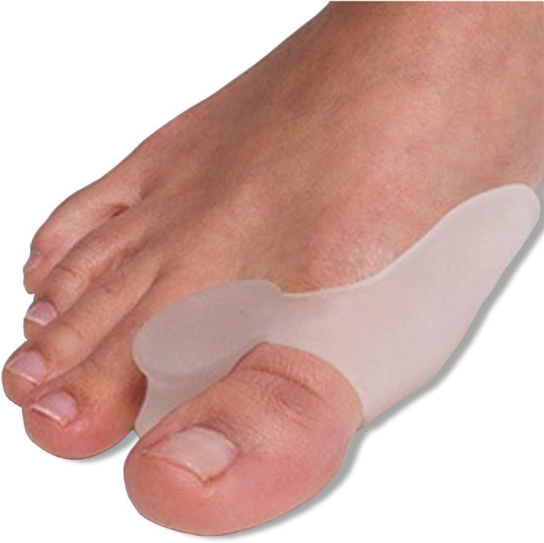 DevsWearDevsWear Soft Gel Big Toe Protectors Toe Separators Spacers - Bunions Relief Straightener and Spreader for Bunion Treatment - Splint Bootie Pads Gel Toe Protector (1 Pair)