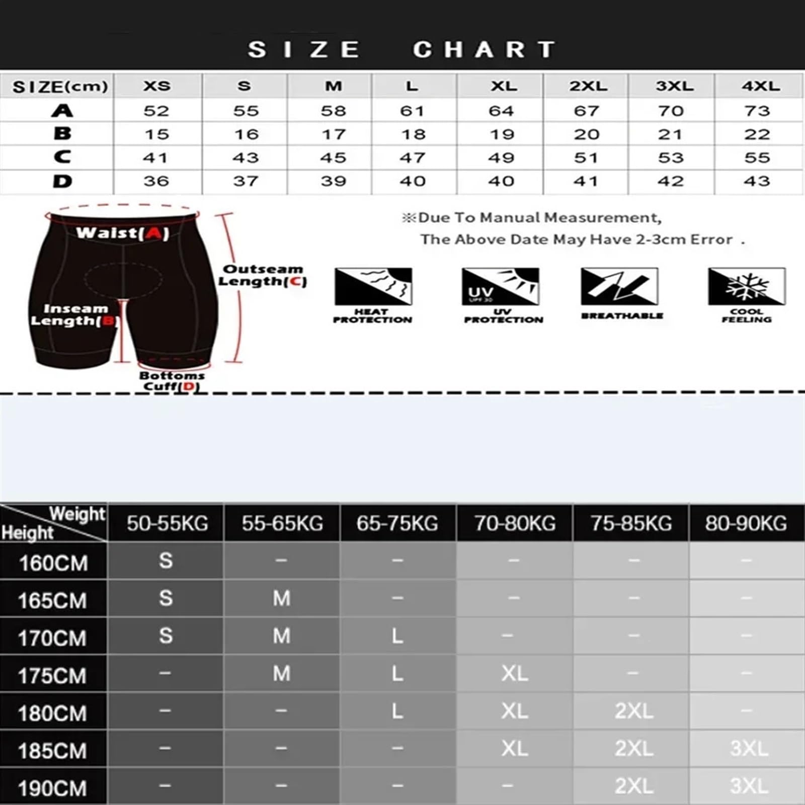 Pantaloncini da Ciclismo da Uomo Pantaloncini da Ciclismo Uomo Bici Corti Pantaloni Estivi Sport Professionali con Gel