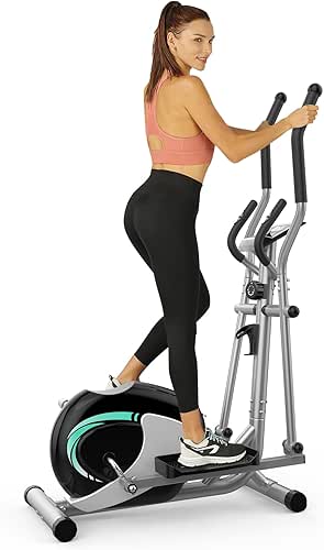 THERUN Elliptical Machine for Home, Hyper-Quiet Elliptical Exercise Machine, Compact