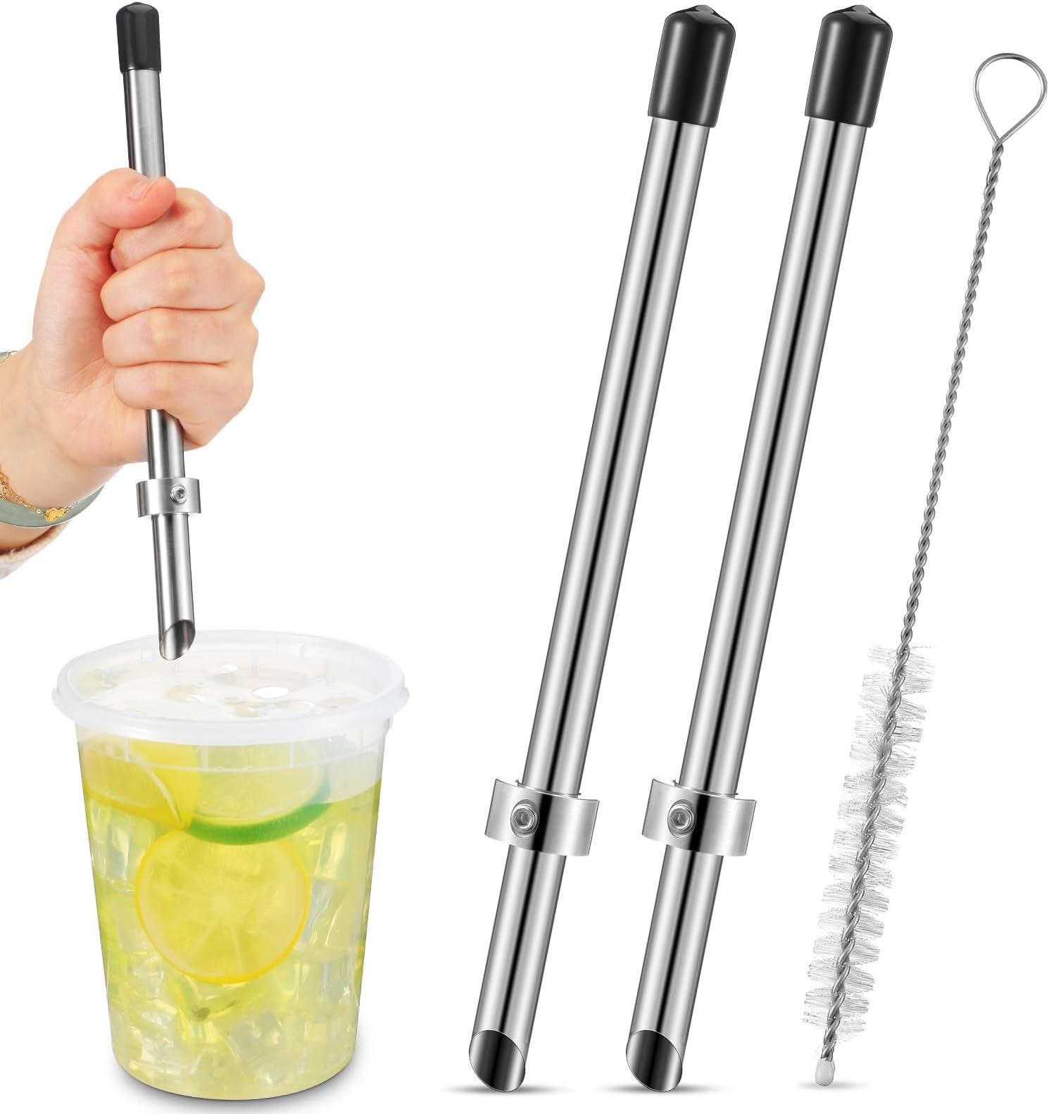 Straw Puncher for Plastic Lids Lemonade Cups