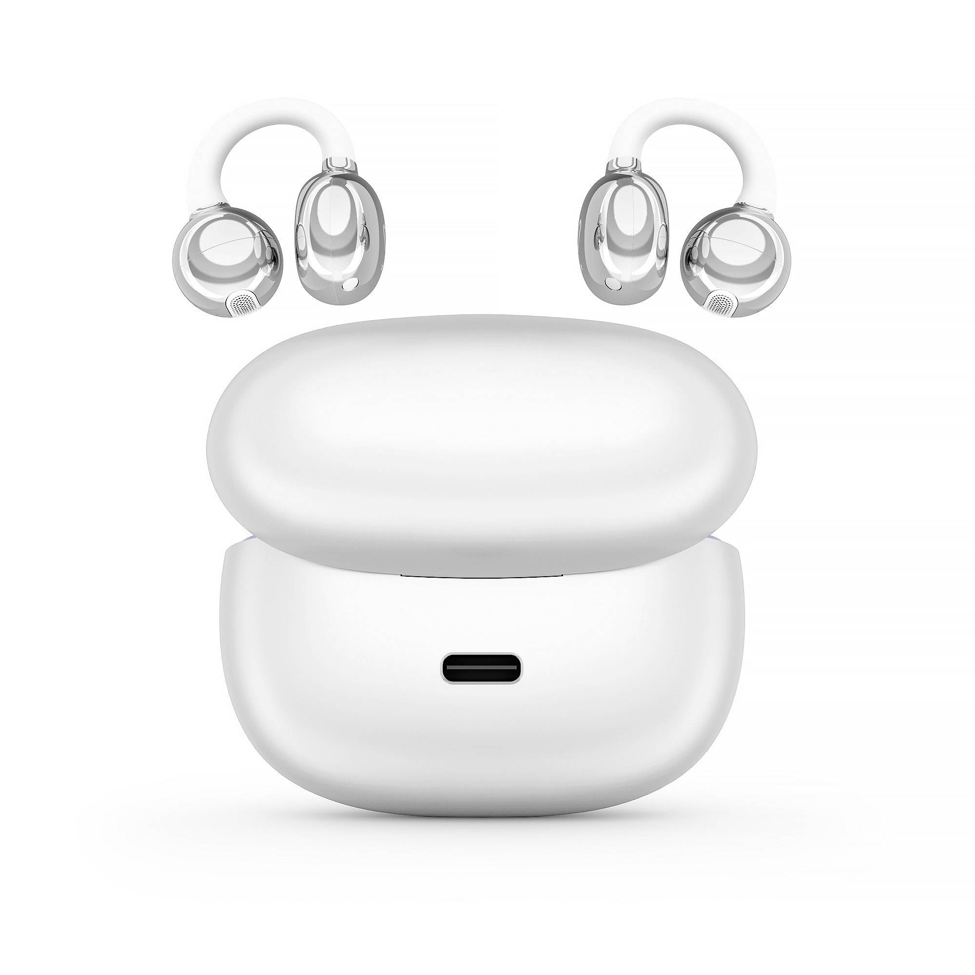 Energy Sistem ChicPods Auriculares Inalambricos Bluetooth Premium Insonorizados Open Sound 23H Bateria ENC Cascos con Cancelacion Ruido en Llamadas IPX4 Resistentes al Agua True Wireless Blanco