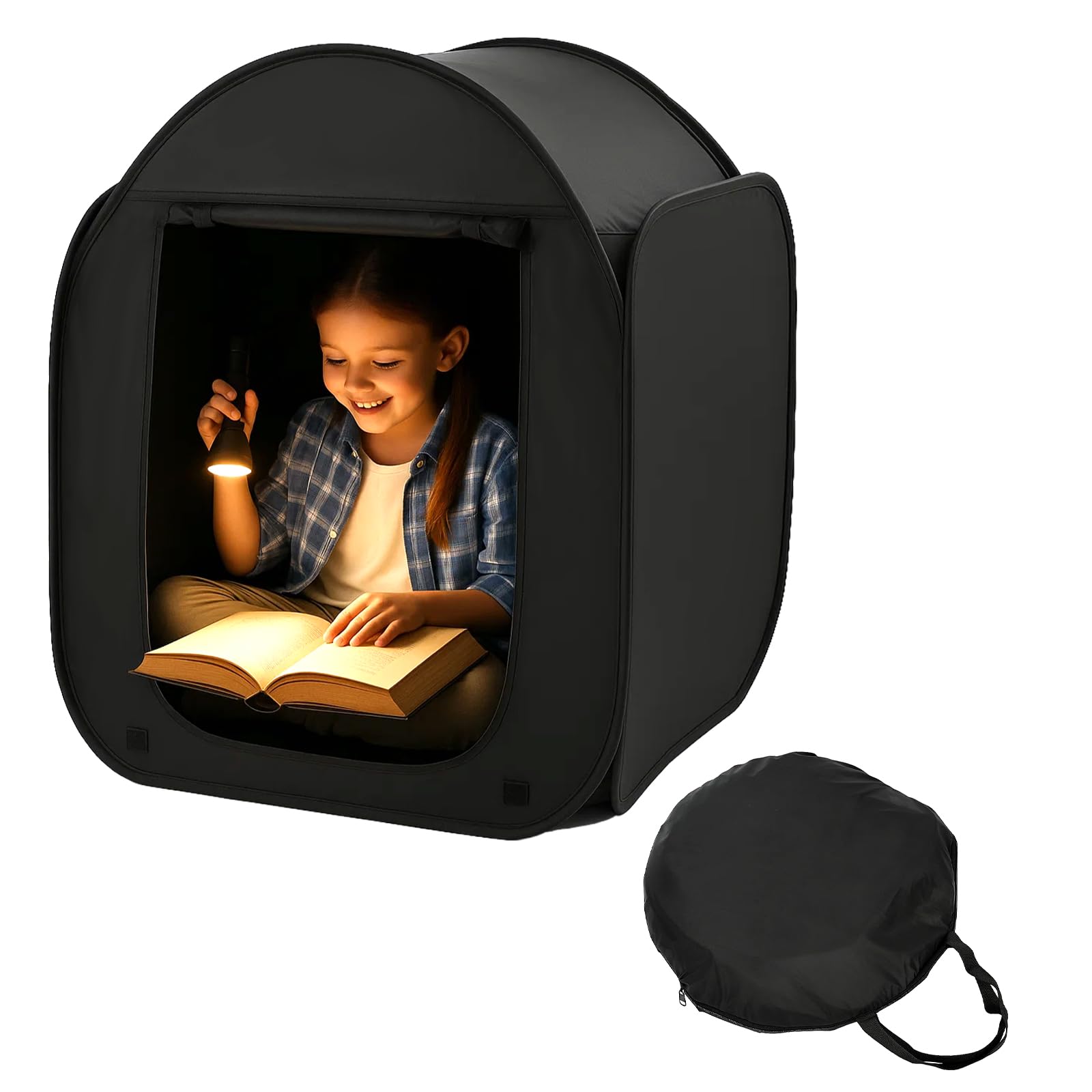 Youyijia Sensory Tent Pop-Up Blackout Calm Corner for Kids, Portable Foldable Sensory Den for Autism, ADHD, Anxiety, Indoor Outdoor Play, Includes Storage Bag