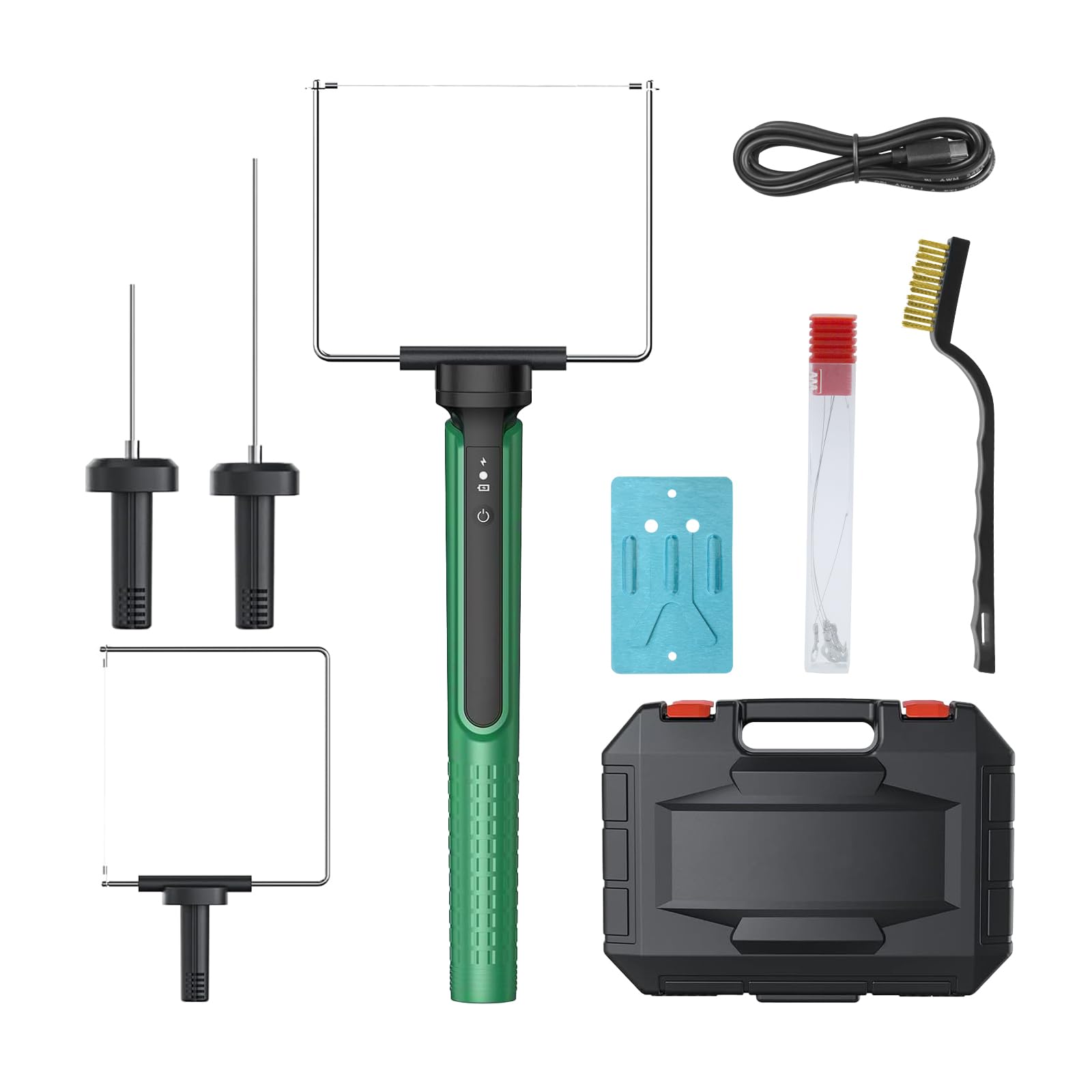Máquina de Corte de Alambre Caliente de 4 en 1, Máquina de Corte de Espuma de Poliestireno de Batería de Iones de Litio de 2.2Ah 15W, Juego de Herramientas de Grabado de Espuma de Calentamient