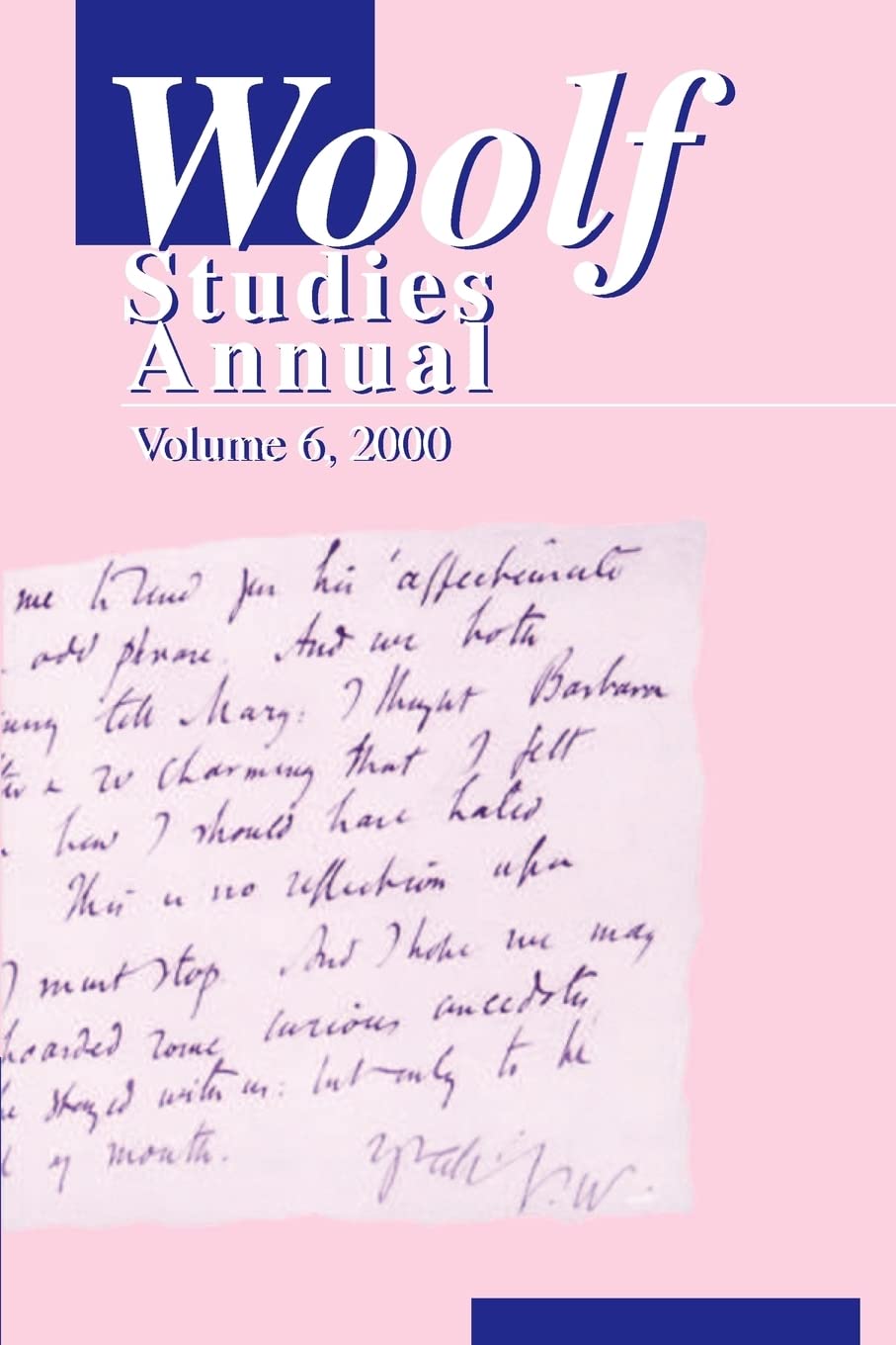 Woolf Studies Annual (Wsa)
