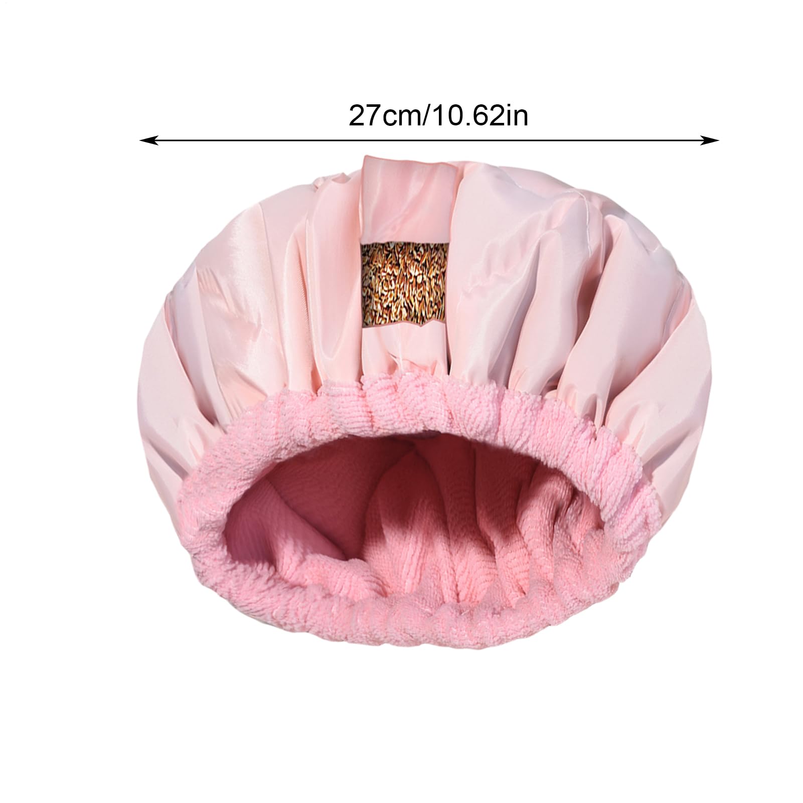 Heizhaube – 27 cm tiefe Pflege, Dampfkopfhörer für die Mikrowelle | Thermo-Linen-Kappe, kabellos, für, Duschzubehör