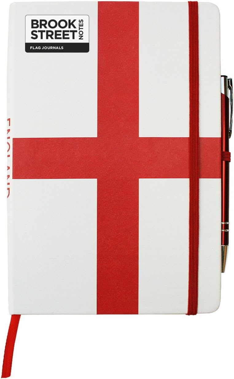 England Flag Notebook - Hardback A5