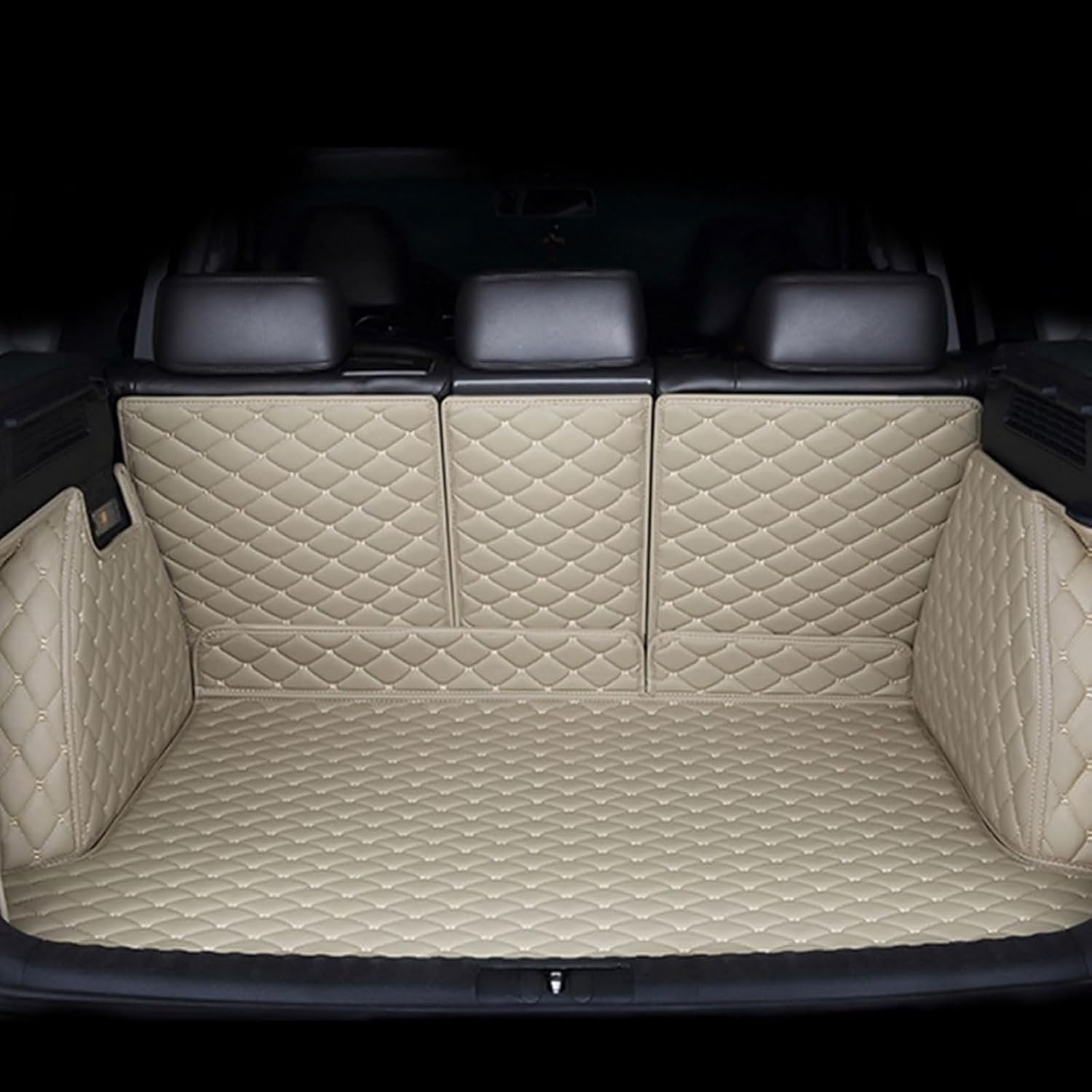 Zhangjw Beige Car Full Coverage Boot Liner For Byd Seal U Dm-I 2024 2025（Audio On The Right）