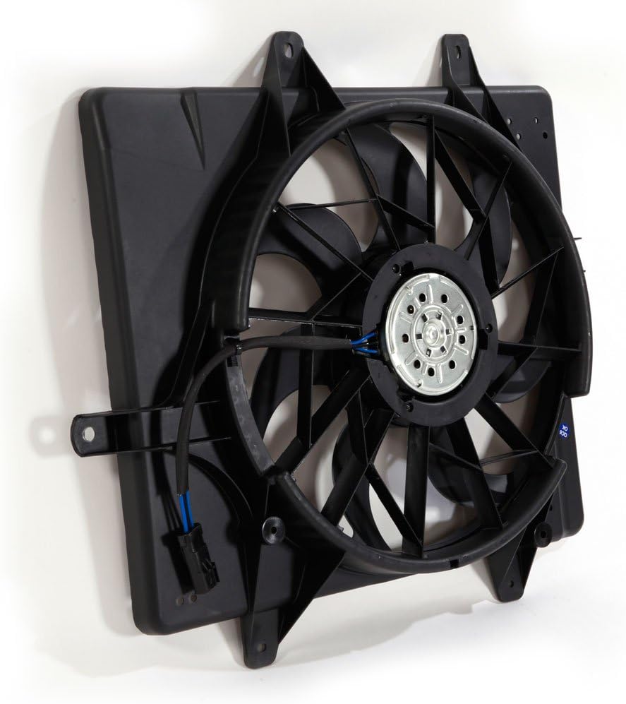 MOTORHOT Radiator Cooling Fan Assembly Replacement for 2001-2005 Chrysler PT Cruiser 2.4L