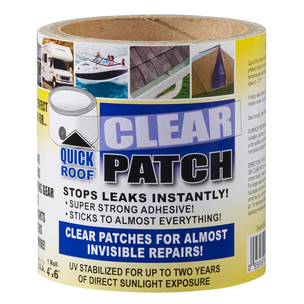 Cofair QRCP420 Quick Roof Clear Patch - 4" x 20'