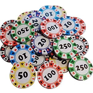 Melkchocolade Novelty Casino Chips (25 meegeleverd)