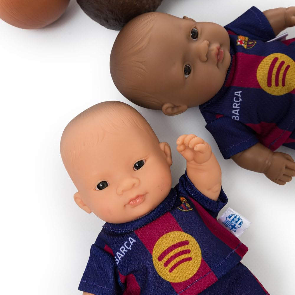 Miniland FC Barcelona Doll 21 cm with Official Blaugrana Kit, Articulated and Collectible Barça Football Doll - Image 4