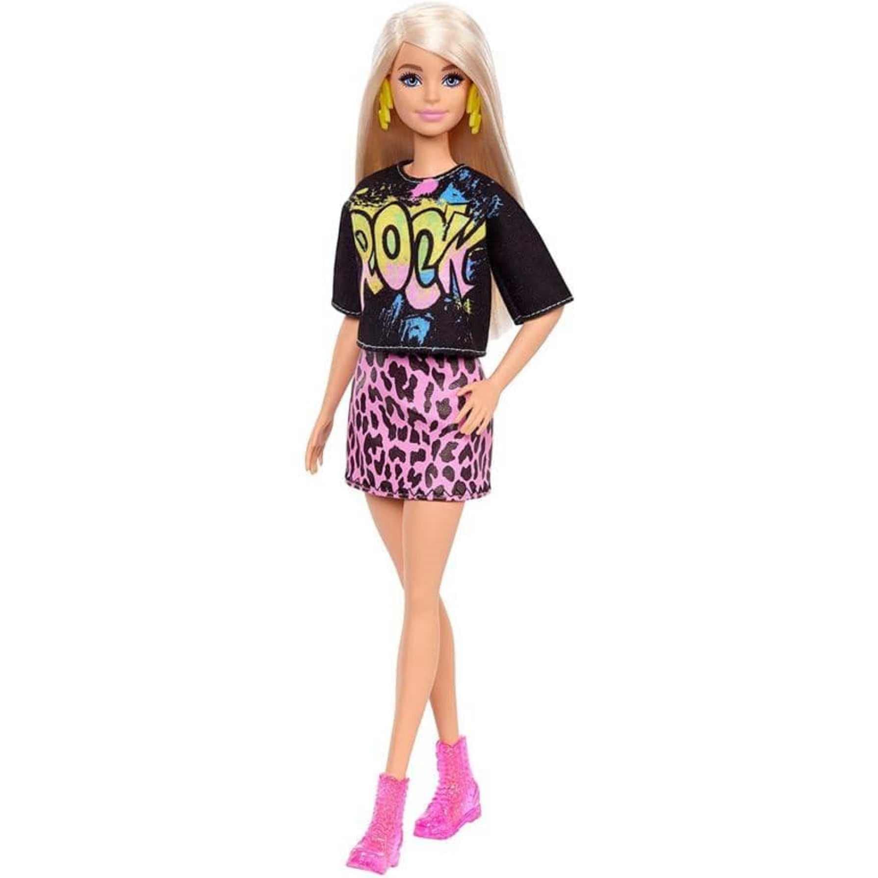 Mattel - Barbie Fashionista, Blond Hair with Rock Tee and Skirt (B08HFFH1QN) Amazon Price History, Amazon Price Tracker