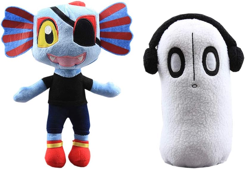 Undertale Plush Toys Sans Undyne Flowey Alphys Asrie Ghost Alien Sans Soft Stuffed Plushy Dolls 24-28cm Kids Gift Undyne & Ghost Napstablook