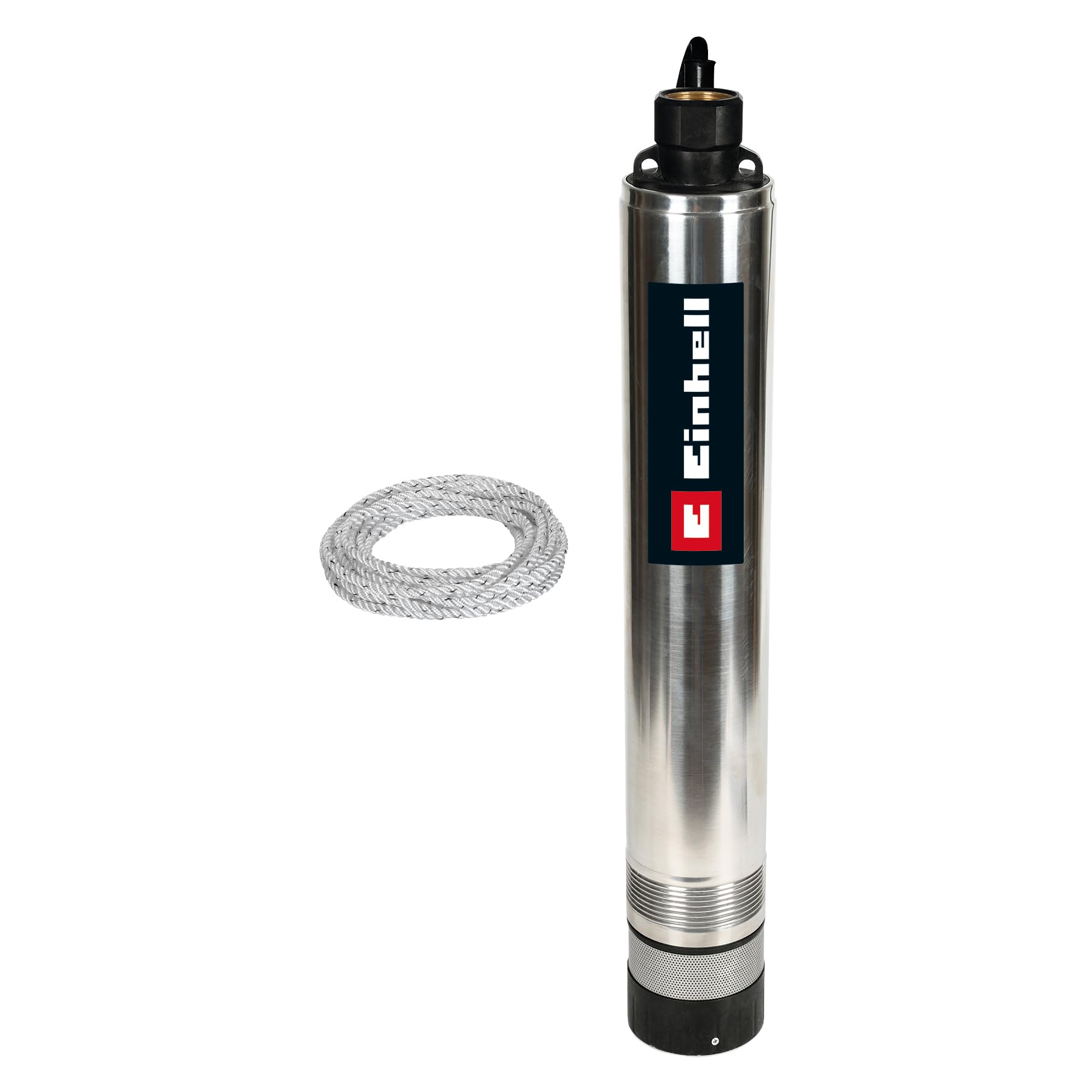 Einhell Tiefbrunnenpumpe GC-DW 1045 N (1000 Watt, bis zu 6500 L/h, max. Förderhöhe 45 m, Pumpendurchmesser 99 mm, 22 m Netzkabel)
