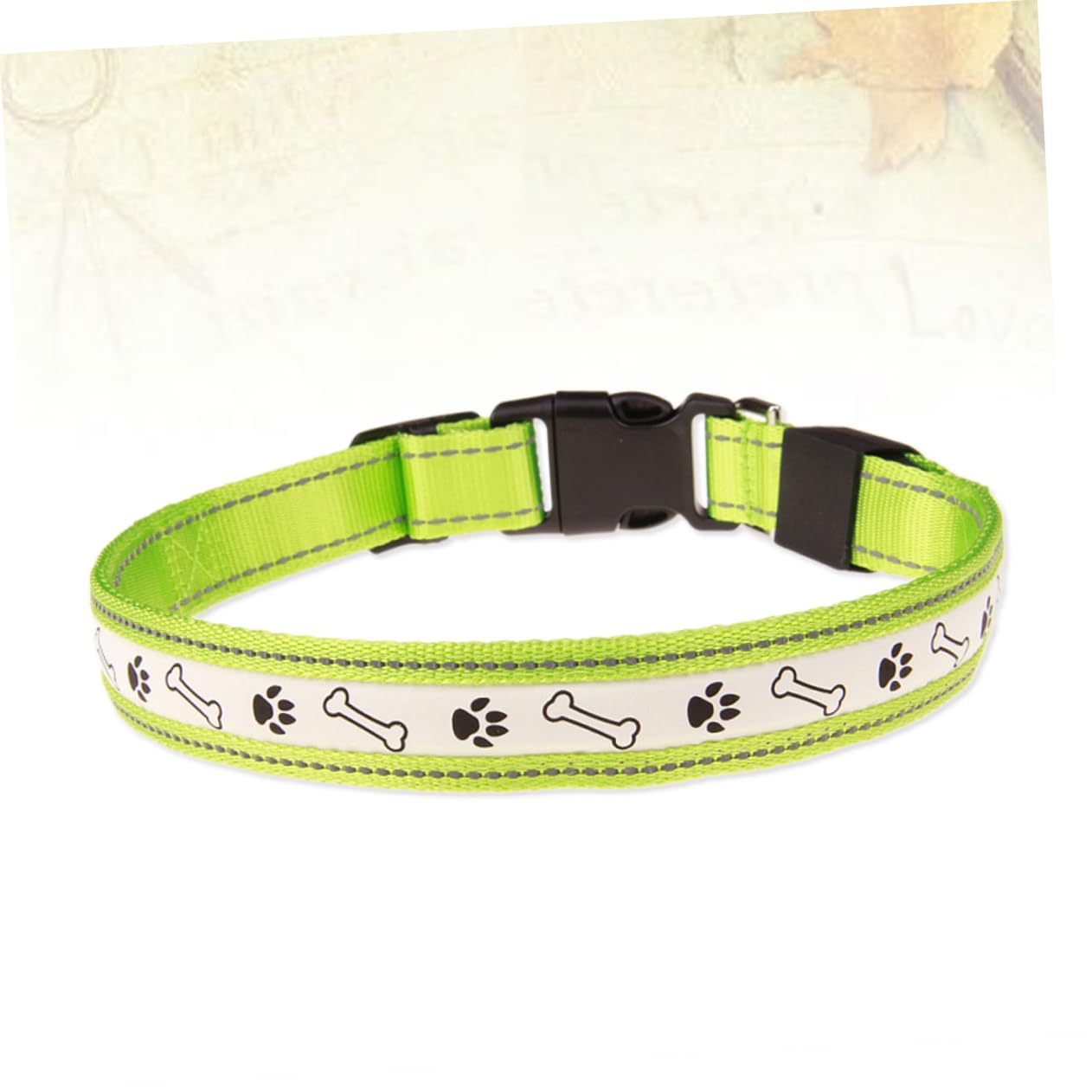 Housoutil 3piezas Collar Led Recargable para Perros y Visible La Oscuridad para Paseos Nocturnos y Seguridad Verde