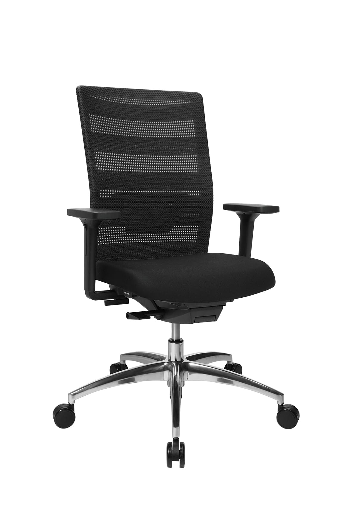 TOPSTAR Airwork Alu avec accoudoir réglable noir, chaise de bureau ergonomique
