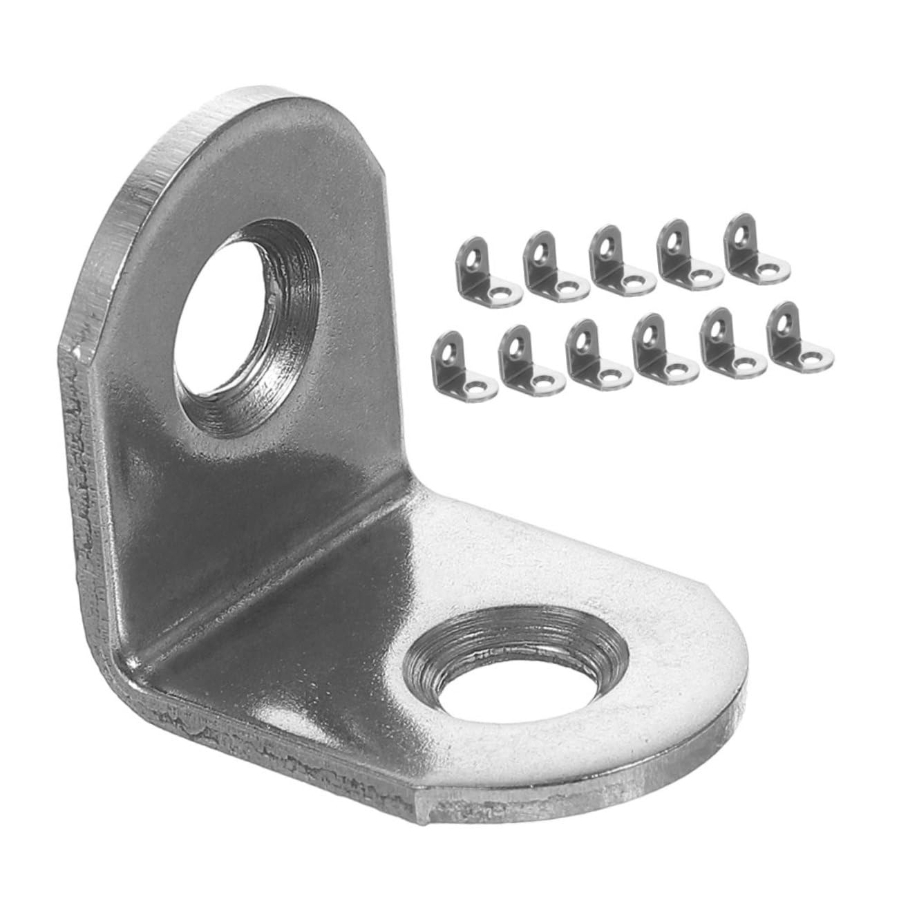 OUNONA 12pcs 90 Stainless Steel Corner Code Metal Brackets for Wood Black Shelf Bracket Corner Brace Small l Brackets Small Shelf Bracket Corner Shelf Bracket Angle Iron Right Angle