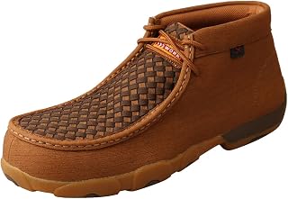Men’s Casual Chukka Boot - Driving Moc Handcrafted with Full-Grain Leather Upper, Rubber Outsole, Composite Insole, and Removable Footbed