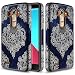 LG G4 Case, TownShop Moroccan Flora Design Hard Impact Dual Layer Shockproof Bumper Case For LG G4