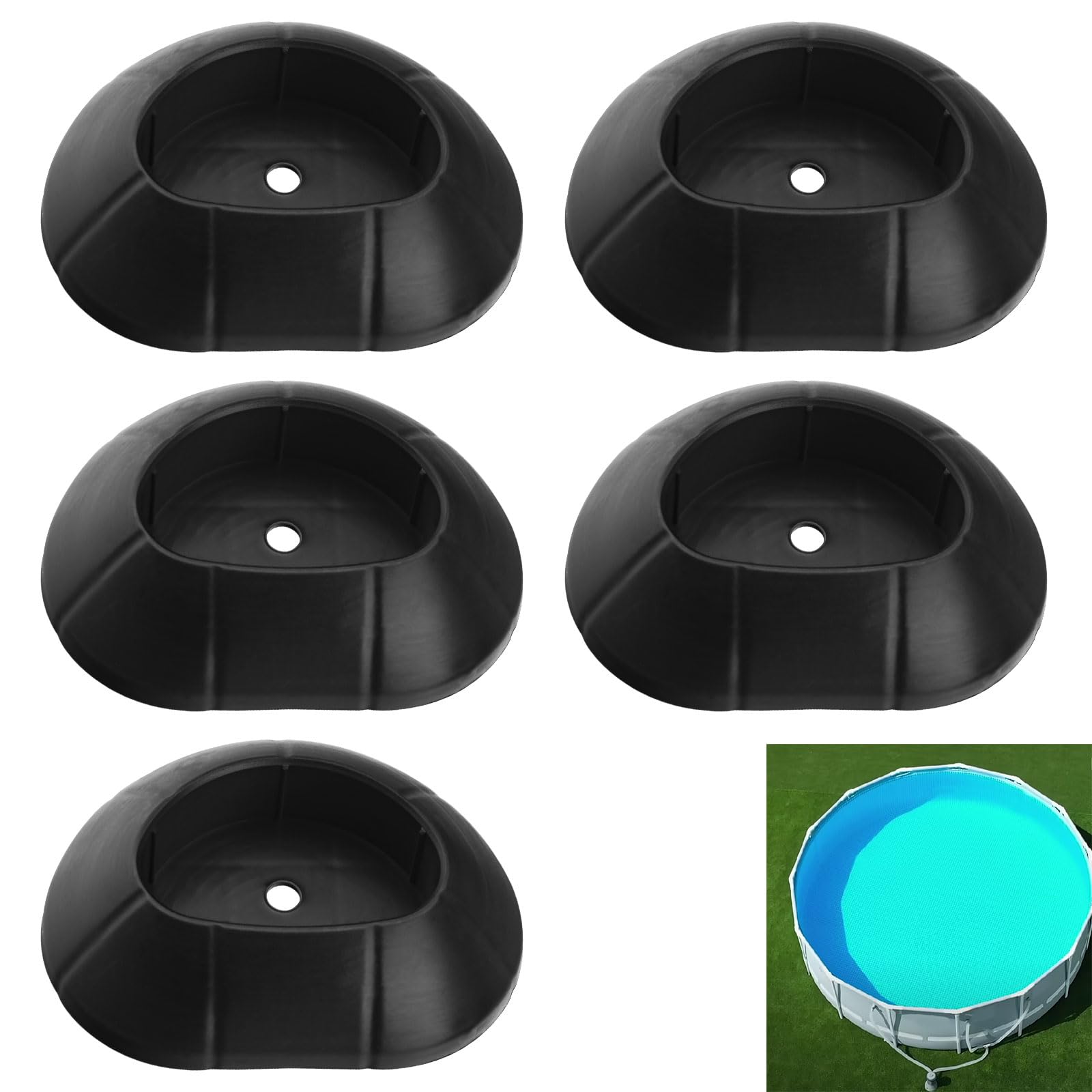 YAQINGMY 11453 Pool Leg Caps/Vertical Leg End Cap Compatible with Intex Ultra Frame Above Ground Swimming Pools 15ft - 26ft, Fits 28301TT, 28303SR,