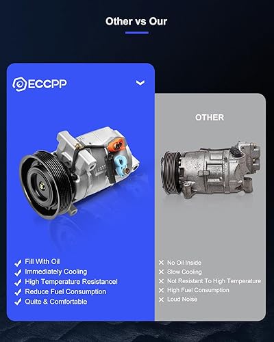 Miniatura 45 de ECCPP Compresor de CA 1999-2003 apto para Chevrolet Tracker para Suzuki Vitara 2.0L compresor de aire acondicionado