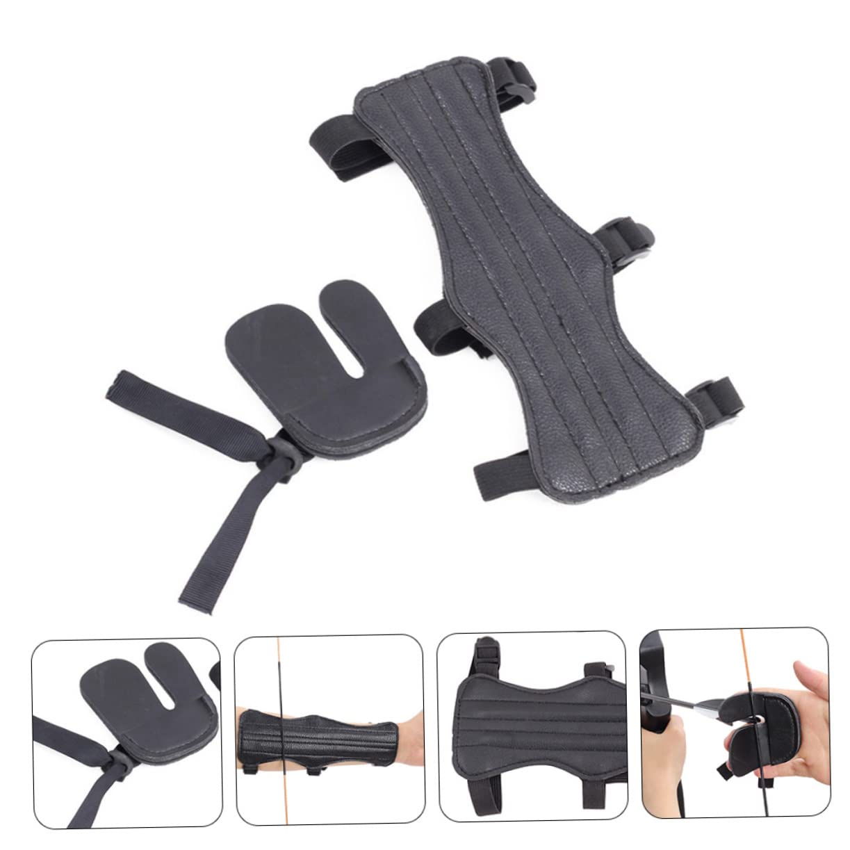 Balacoo Fingerless Bracers Archery Gear and Equipment Professional Arm Guards for Archery