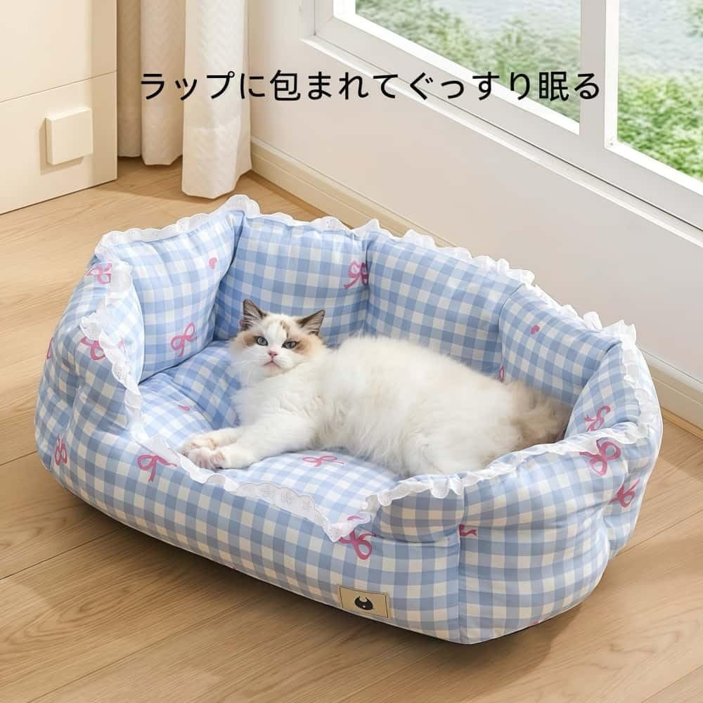 猫用マットレス ペット用カーペット 猫用ハウス 猫用ベッド ペット用ベッド 涼しくて軽い 滑り止め底 柔らかくて丈夫 かわいいデザイ