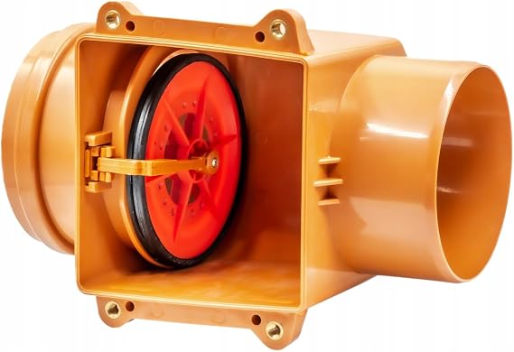 Backflow Seal DN 160 - Backflow Valve for Horizontal Mounting Check Valve for Waste Water Pipes