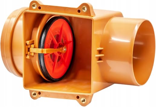 Backflow Seal DN 160 - Backflow Valve for Horizontal Mounting Check Valve for Waste Water Pipes