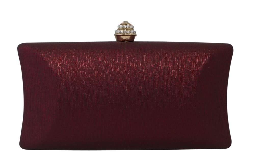 hard clutch wallet with clasp