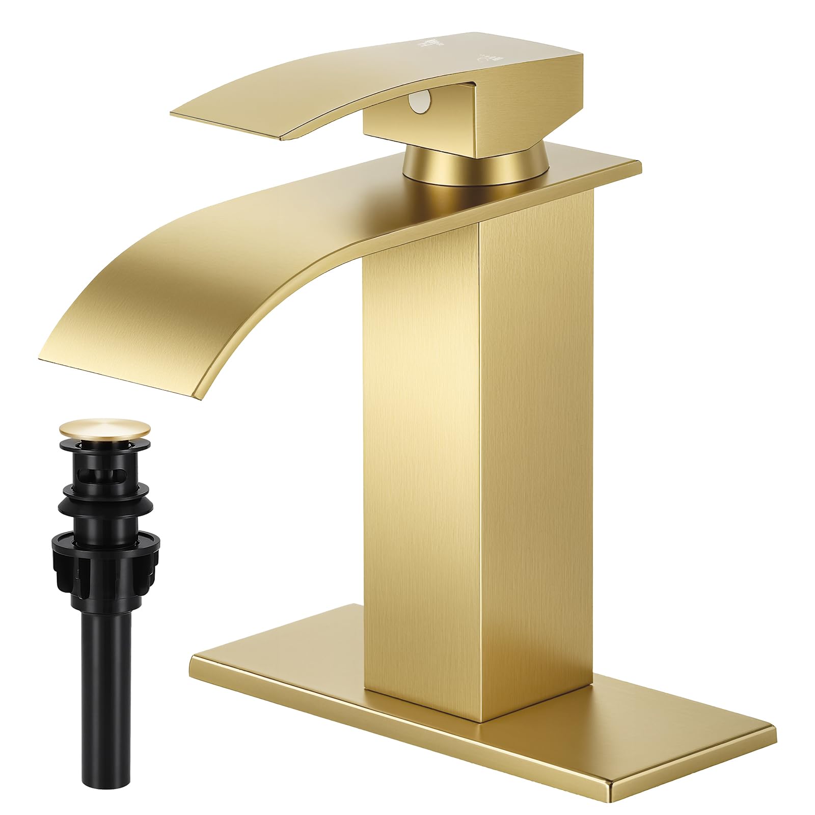 Photo 1 of FDKW Waterfall Bathroom Faucet - Brushed Gold